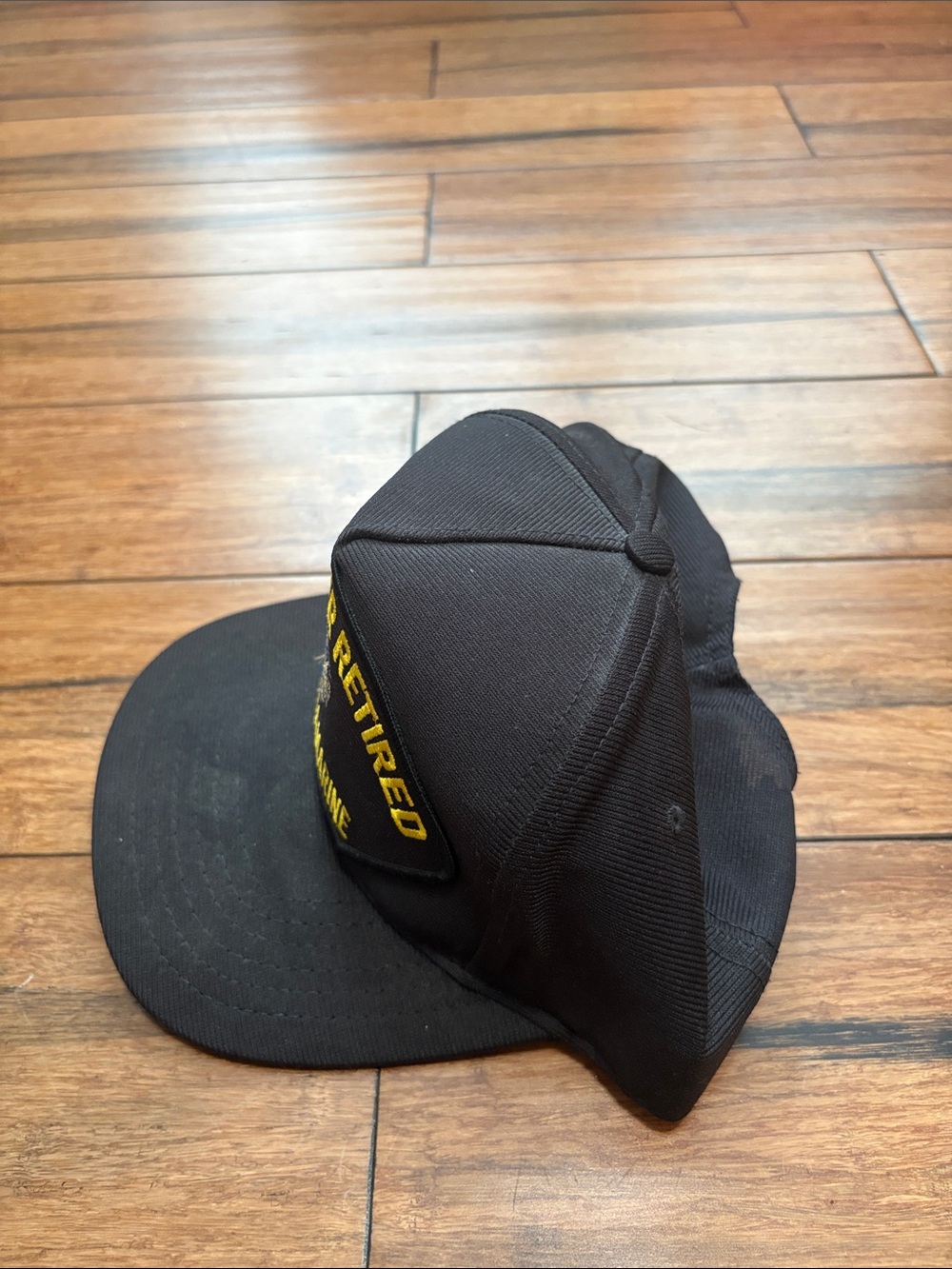 Vintage USMC Never Retired Always A Marine Snapback Hat Cap Black - Picture 3 of 8